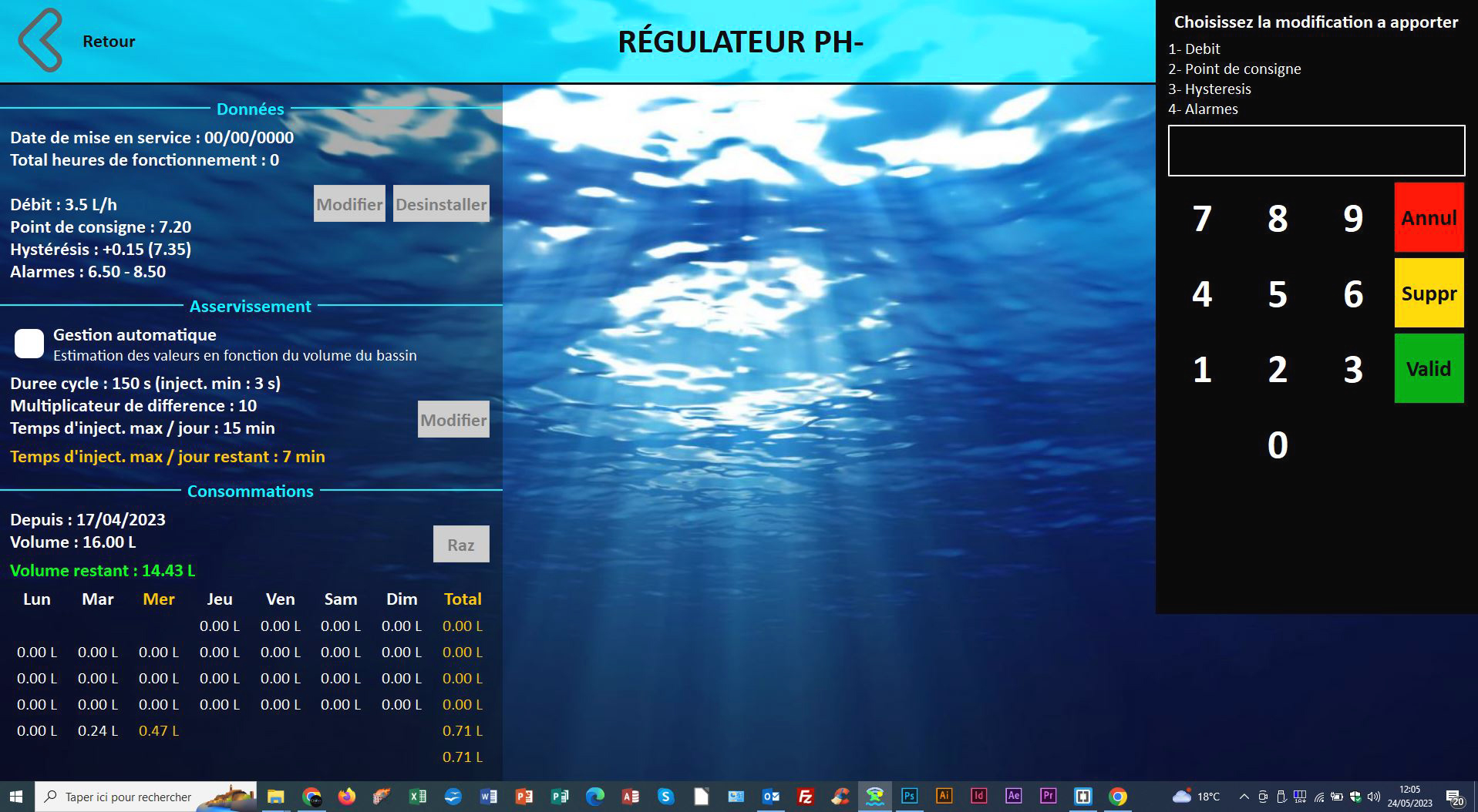 regulation automatique ph pour piscine
